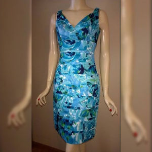 American Living Blue Floral Dress size 2